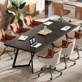 Tribesigns 70.86" Conference Table, Modern Meeting Table with Metal Frame