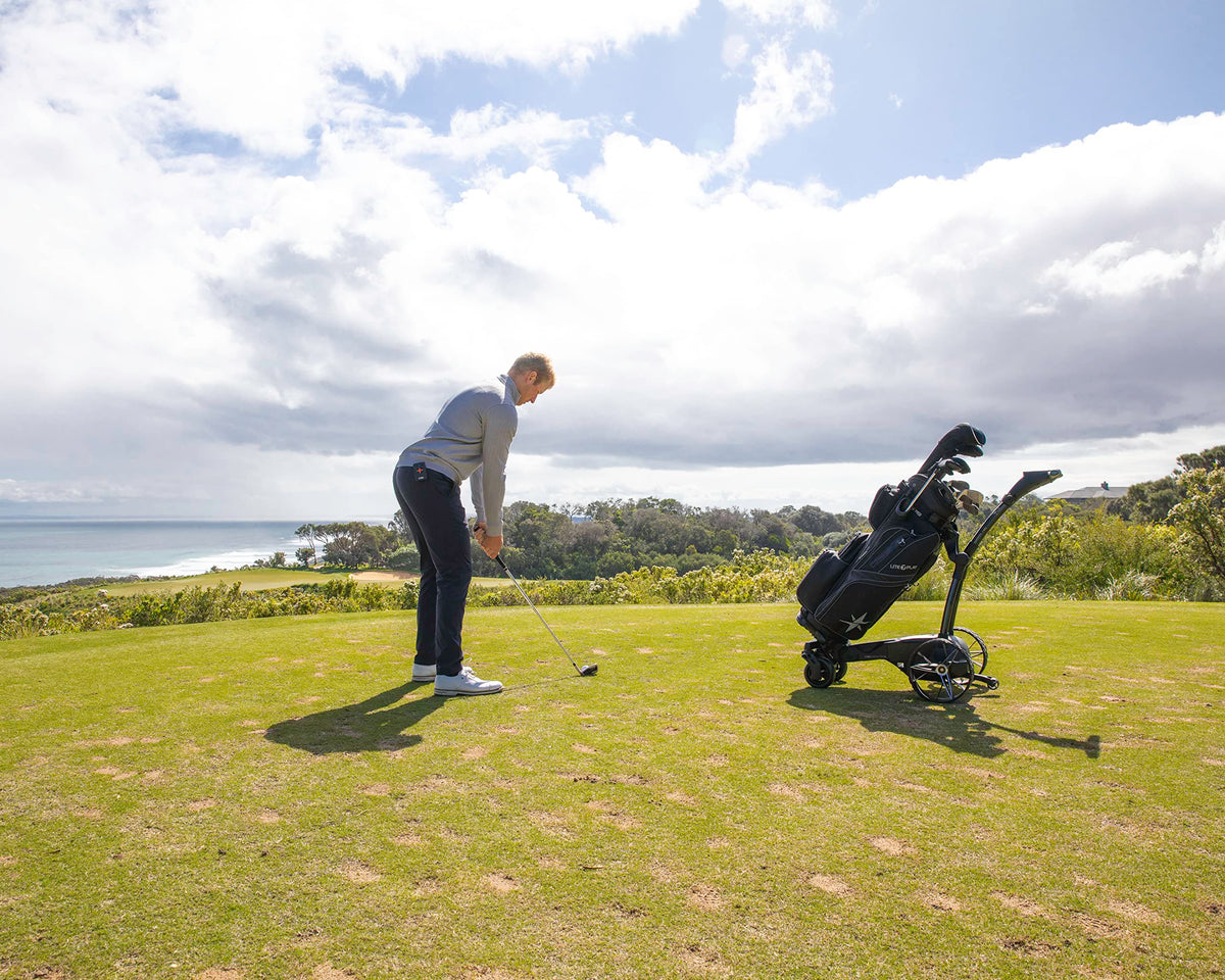 MGI Navigator Ai GPS+ Electric Golf Cart - 36 Hole Lithium Battery - R ...