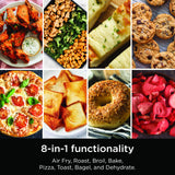 Ninja Air Fryer Toaster Oven Combo | 8-in-1 Functionality | Flip Up & Away for Storage Space | Air Fry Basket, Sheet Pan, Wire Rack & Removable Crumb Tray |1800 Watt | Stainless Steel | SP151
