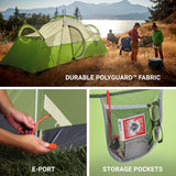 Coleman Montana 8-Person Camping Tent with Rainfly, Weatherproof Family Tent Sets Up in 15 Mins, Fits Multiple Airbeds