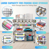 Premium Fishing Rod Holders for Fishing Gear and Equipment with Hooks and Wheels PeBro