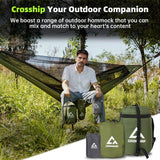 Camping Hammock with Mosquito Net, 2 Person Hammock Tent, Portable Hammocks, Parachute Nylon Hammock for Indoor CROSSHIP