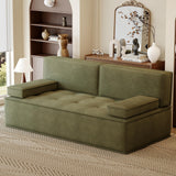 NessCarsti 79" Compact Convertible Sofa Bed, Cloud Loveseat for Apartment