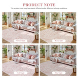 Pink Extra Large Area Rug 10x14 for Living Room
