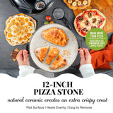Electric Pizza Oven Indoor, 12 Inch Indoor Pizza Oven Countertop, Pizza Maker Heats up to 800˚F for Stone Baked Pizza Granitestone