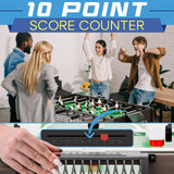SereneLife Folding Foosball Table, 4’ x 2’ Full Competition Size Foldable Space Saving Table Soccer for Home, Arcade Game Room, for Indoor or Outdoor, Family Game Night, Perfect for Kids and Adults