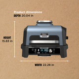 Ninja Woodfire ProConnect Premium XL BBQ Grill, 7-in-1, App Enabled, Blue
