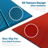 Foldable Yoga Mat-1/4 Inch Thick - Easy to Storage Travel Yoga Mat Foldable Lightweight for Fitness - Anti Slip Folding Exercise Mat for Yoga, Pilates, Home Workout & Floor Exercis Feetlu