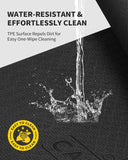 CAMBIVO Large Yoga Mat (6'x 4'), Extra Wide Workout Mat for Men and Women, 1/3 &1/4 Thick Exercise Fitness TPE Mat for Home Gym, Yoga, Pilates, Workout (Black),6mm CAMBIVO