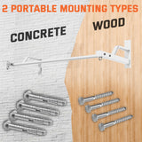 2026 Upgrade Pull Up Bar Wall Mounted - 600 lbs Heavy Duty Strength Training Pull-Up Bars, Ideal Rogue Pull Up Bar for Home and Commercial Gym, Easy Installation Chin Up Bar, Versatile Garage Pullup Bar (White)