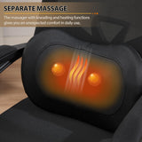 Qulomvs Ergonomic Office Chair with Massage&Heated Lumbar Support, Kneading Massage Office Chair with Foot Rest, Reclining Home Office Desk Chair Adjustable Mesh Computer Desk Chair with Wheels
