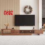 NessCarsti 78"-103" Mid Century Modern Extendable TV Stand for 75+ Inch TVs