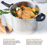 Zavor DUO 8-pc Pressure Canning Set - Pressure Cooker 10 Quart w/Complete Pressure Cooker Canning Kit, including Wide Mouth Canning Funnel, Canning Rack & 5 other Essential Canning Tools
