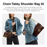 COACH Chain Tabby Shoulder Bag 30