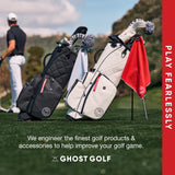 Ghost Golf Magnetic Towel (Greenside) - Premium Ultra-Absorbent Microfiber Golf Towel - 18" x 18" (Neon Green)