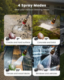 KVAOK Pressure Washer, Power Washers 5000PSI, 3.0GPM with 4 Quick Connect Nozzles, High Pressure Cleaner with Foam Cannon for Car,Driveway, Patio, Fence