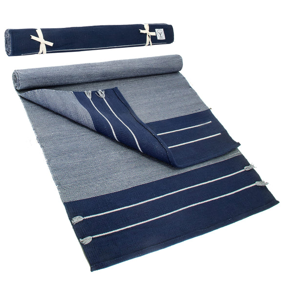 Gayo Handmade Organic Yoga Mat made with 100% Organic Cotton Yoga Mat - Natural Yoga Rug for Exercise, Workout, & Fitness Rug - Hand Weaved, Washable - 74 inches X 26 Inches Y O GAYO