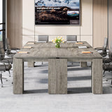 Tribesigns 7 ft Extra Long Conference Table, 86-Inch Office Meeting Room Table
