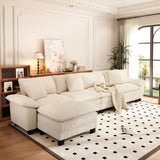 PHI VILLA Oversized Sectional Sofa L Shaped 5-Seat Modular Cloud Couch