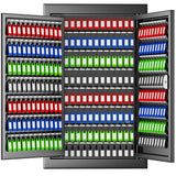 354 Position Key Lock Box Wall Mount, Key Storage Organizer with Drop Slot