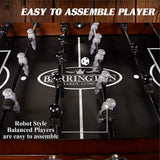 Barrington 56” Allendale Foosball Table Competition Size, Durable and Stylish with Tabletop Sports Soccer Balls, Perfect for Family Game Rooms