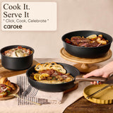 CAROTE 19pcs Pots and Pans Non Stick, Cookware Sets Detachable Handle, Induction Kitchen Pots and Pans,NonStick Cooking Set, Oven/Dishwasher/Fridge Safe, Space Saving