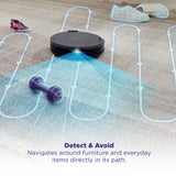 Shark Navigator Robot Vacuum and Self-Empty Base with Bagless 60-Day Capacity Self-Empty Base, SmartPath Navigation, Powerful Pet Hair Pickup, Anti-Hair Wrap, For Carpets & Hard Floors, Grey, RV2120AE
