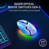 Razer Basilisk V3 Pro 35K Wireless Gaming Mouse, 140 Hr Battery, White