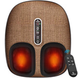 CuPiLo Foot Massager with Heat, FSA Eligible HSA Shiatsu Feet Massager with Remote Control, Multi-Level Compression Knead Foot Massage for Neuropathy & Plantar Fasciitis, Fits Up to 13", Gifts(Brown)