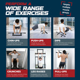 Sagler Pull up bar Doorway Heavy Duty Chin up bar Trainer for Home Gym Doorway Pull up bar or dip bar Sagler