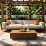 NessCarsti Outdoor Sofa Couch, 111" 4 Seater Upholstered Patio Furniture