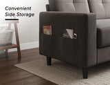 Txtin's Loveseat Sofa 53" Small Couches for Small Spaces 2 Seater Mini Couch for Bedroom Comfy Modern Love Seat for Apartment Office Living Room Brown