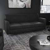 Flash Furniture Hercules LeatherSoft Sofa, Black