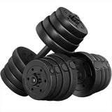 Yaheetech Adjustable Dumbbells Weight Set - 66LB Dumbbell Weights Exercise & Fitness Equipment w/ 4 Spinlock Collars & 2 Connector Options for Women & Men Gym Home Strength Bodybuilding Training Yaheetech