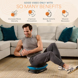 Lifepro Voice-Controlled Vertical Motion Vibration Plate for Lymphatic Drainage with Heat Therapy – Whole Body Curved Vibrating Platform