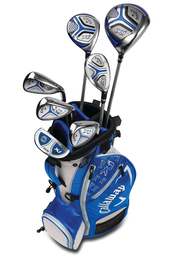 Callaway Golf Xj Junior Golf Set, Level 3, 7 Piece Set, Right Hand, Blue Callaway