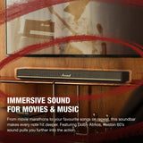 Marshall Heston 60 Soundbar - 5.1 Channel | Dolby Atmos Immersive Sound for TV, Movies, and Music | Bluetooth, WiFi, HDMI, 3.5 mm Aux Inputs - Black