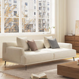 NessCarsti 66.1" Modern Sofa Couch with Cotton-Linen Fabric for Living Room