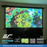 Elite Screens Spectrum 140-Inch Electric Motorized Projector Screen 4:3, 4K/8K UHD, Drop Down for Classroom & Office, Wall/Ceiling Mount, White Case, ELECTRIC140V2