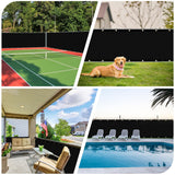 Privacy Screen Fence, Outdoor Fencing Panels, Garden Windscreen Mesh Shade Sail Net Barrier