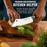 Cutluxe Cleaver Chef Knife – 8" Meat Cleaver Butcher Knife – German Steel Blade, Full Tang, Ergonomic Handle Design – Artisan Series