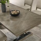Roundhill Furniture Birmingham Dining Set, One Size, Driftwood Finish