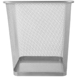 jojofuny Wire Mesh Wastebasket with Solid Base for Office