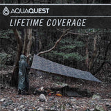 AquaQuest Safari Tarp – Lightweight Waterproof (5,000 mm) Seam-Taped Ripstop Rain Fly for Backpacking, Thru-Hiking & Hammock Camping – 20x13 Stealth Gray