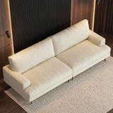 NessCarsti 86.61" 3-Seater Cloud Sofa Couch, Modern Fabric Down-Filled Sofa