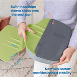 ECR4Kids The Surf Portable Lap Desk with Cushion, Flexible Seating, Green