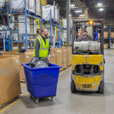 ReadySpace Commercial 16 Bushel Utility Cart with Steel Base