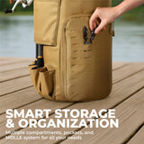 Tough Outfitters Fishing Rod Case - Fishing Pole Case for Travel & Storage - Pole Carrier Bag with Adjustable Shoulder Strap