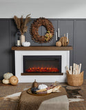 Bernice Landscape Electric Fireplace in White by Real Flame
