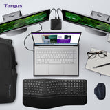 Targus 17 Inch Dual Fan Lap Chill Mat - Soft Neoprene Laptop Cooling Pad for Heat Protection,Fits Most 17" Laptops and Smaller - USB-A Connected Dual Fans for Heat Dispersion (AWE55US),(Pack of 8)